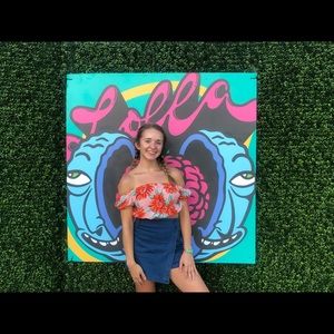 off the shoulder crop top